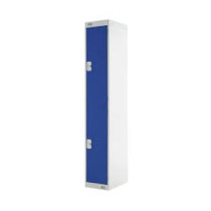 Image of Express Standard Locker 2 Door W300xD300xH1800mm Light Grey/Blue MC00139