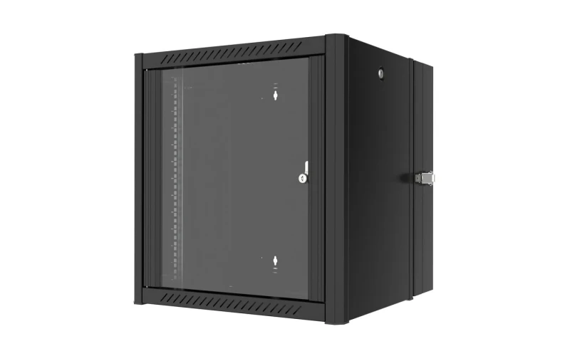 Image of Lanview RWP12U45BL-D rack cabinet 12U Wall mounted rack Black