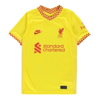 Image of Nike Liverpool Third Shirt 2021 2022 Junior - Yellow