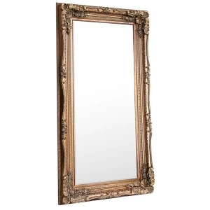 Image of Gallery Carved Louis Leaner Mirror - Gold