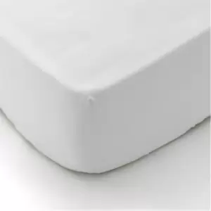 Image of Himeya 300TC Organic Cotton Fitted Sheet - White