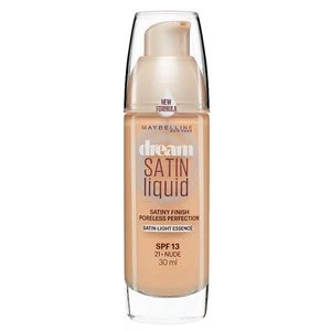 Image of Maybelline Dream Satin Liquid Foundation 21 Nude 30ml Nude