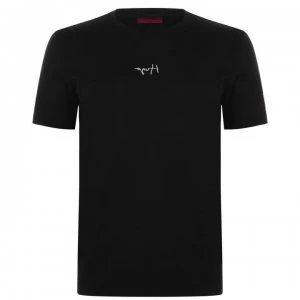 Image of Hugo Boss Dumed Signature Logo T-Shirt Black Size L Men