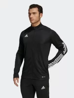 Image of adidas Tiro Wording Track Top, White, Size S, Men