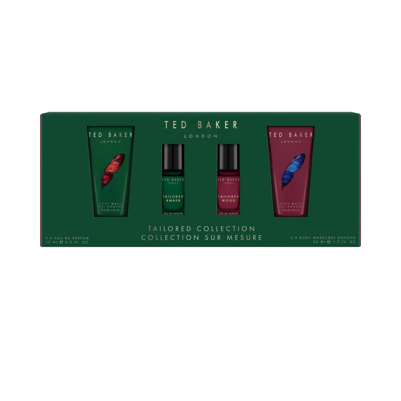 Image of Ted Baker Tailored Collection Gift Set 2x 15ml Eau de Parfum + 2x 50ml Body Wash