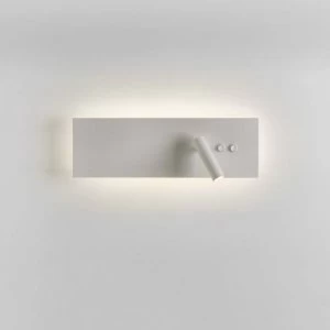 Image of LED 1 Light Indoor Wall Light Matt White with Reader