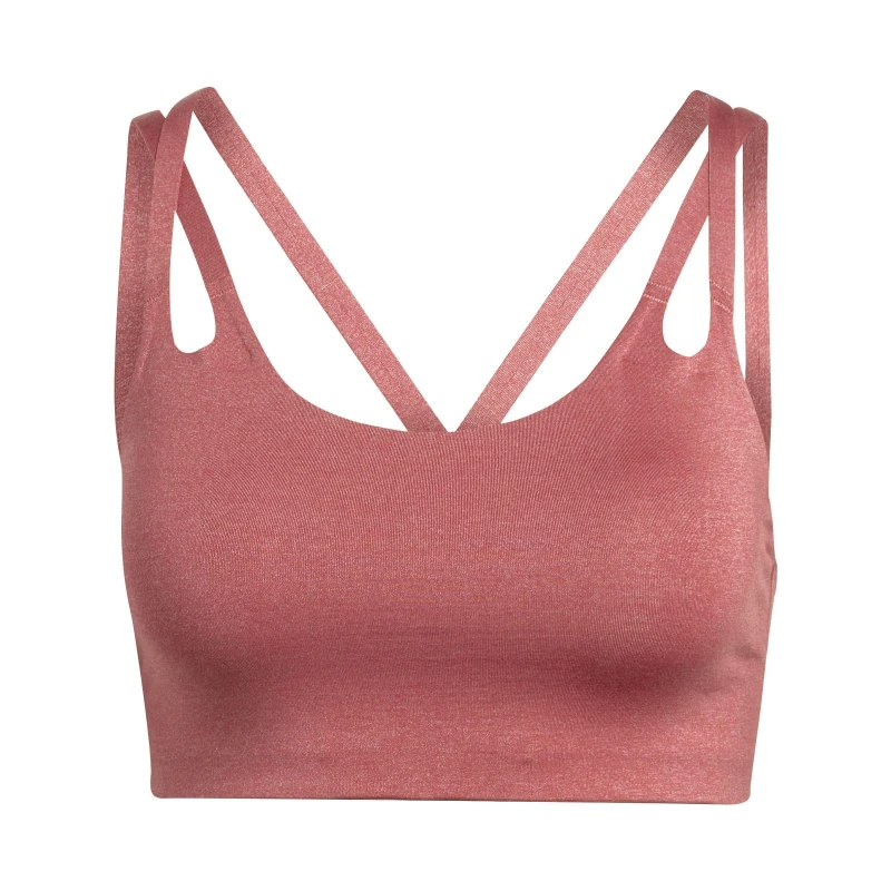 Image of adidas Yoga Luxe Studio Light-Support Fire Bra Womens - Red Red 30A