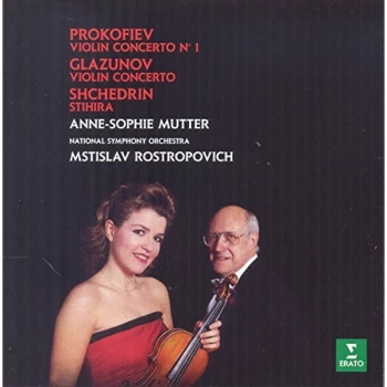 Image of Anne-Sophie Mutter/Alexis Weissenberg - Prokofiev: Violin Concerto No. 1/Glazunov: Violin Concerto/... CD