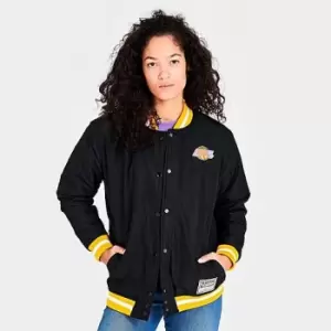 Image of Womens Mitchell & Ness Los Angeles Lakers Puffer Jacket