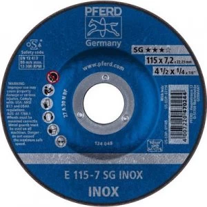 Image of PFERD 62211623 Sg Inox Grinding disc (off-set) 115mm 22.23mm 10 pc(s)