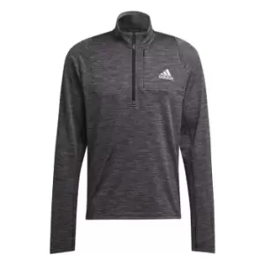 Image of adidas Icons Cover Zip Top Mens - Black