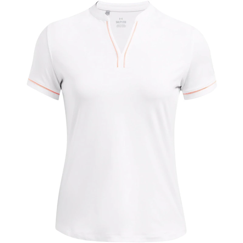 Image of Under Armour Womens Short Sleeve Performance Polo Shirt White female 8 (XS)