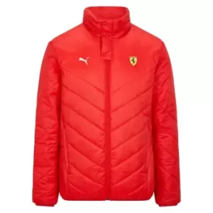 Image of 2021 Ferrari Mens Padded Jacket (Red)