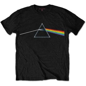 Image of Pink Floyd - Dark Side of the Moon Album Unisex Medium T-Shirt - Black