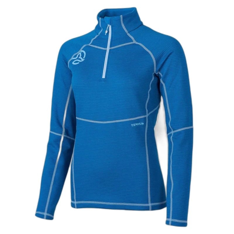 Image of Ternua Womens 1/2 zip round-neck sweater Ternua Momhill Bleu Female S