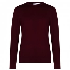 Image of Calvin Klein Crew Knit Jumper - Oxblood XUT