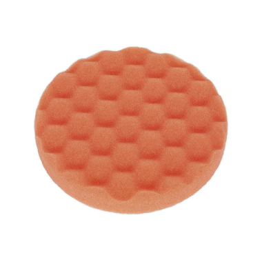 Image of Sealey PTCCHW150O Buff & Polishing Foam Head Hook & Loop Ø150 x 25mm Orange/Firm