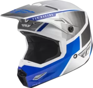Image of FLY Racing Kinetic Drift Ece Helmet Blue Charcoal White M