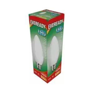 Image of LED Candle 6W 470lm Warm White 3000k B22 - S13610 - Eveready