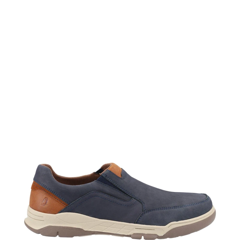 Image of Hush Puppies Hush Puppies Men 'Fletcher' Slip-on Shoes in Navy Size: 10 Navy 10 Male 5038600816986