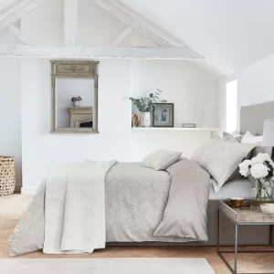 Image of William Morris, Pure Strawberry Thief Single Duvet Cover, Pebble