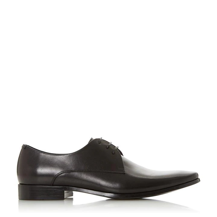 Image of Dune Black 'Streamline' Leather Shoes - 8
