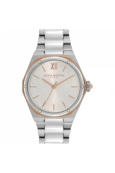 Image of Olivia Burton Sports Luxe Stainless Steel Fashion Analogue Quartz Watch - 24000070 Silver