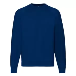 Image of Fruit Of The Loom Mens Raglan Sleeve BelcoroA Sweatshirt (2XL) (Navy)
