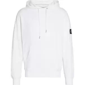 Image of Calvin Klein Jeans Badge Hoodie - White