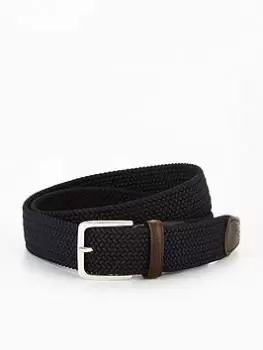 Image of Gant Gant Woven Braided Belt, Navy, Size 85 Cms, Men
