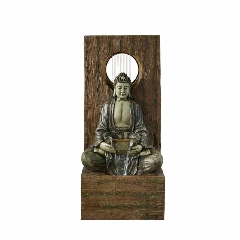 Image of Altico Garden Products Ltd Halo Buddha Water Feature - L56 x W69 x H152cm in Brown Brown Unisex