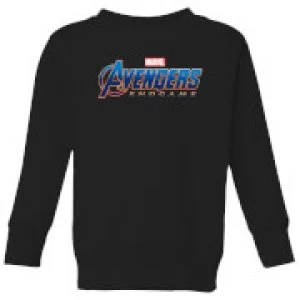 Image of Avengers Endgame Logo Kids Sweatshirt - Black - 3-4 Years