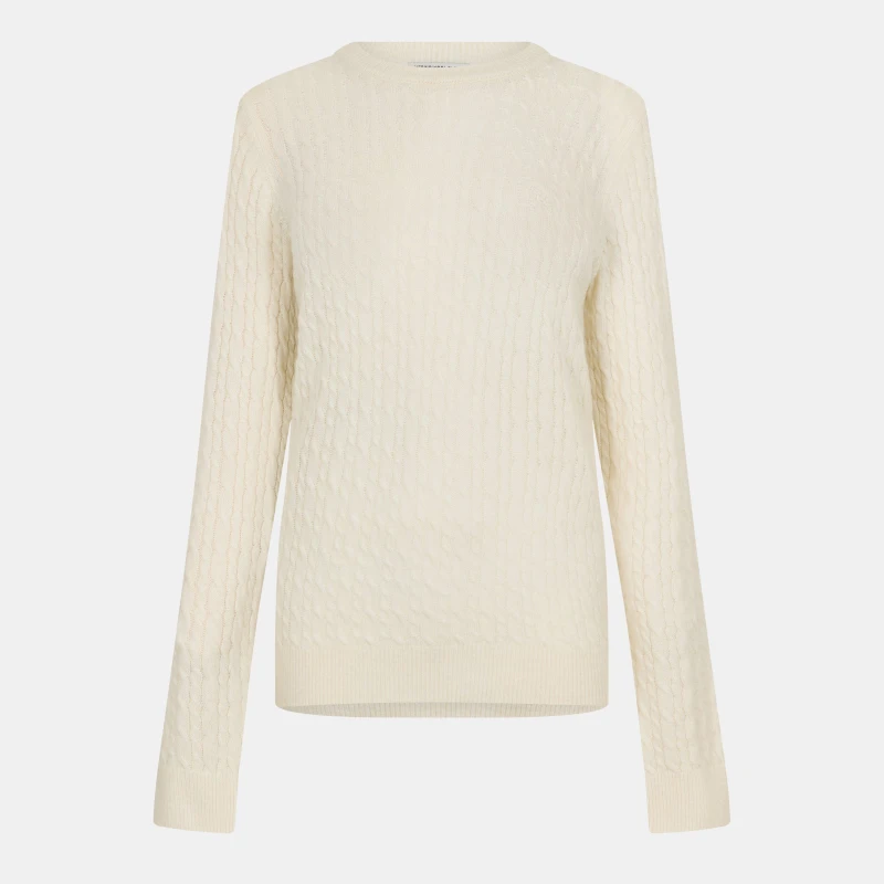 Image of Jack Wills Jack Tinsbury Merino Wool Blend Cable Knitted Jumper Women Vintage Wht 09 female 6 (2XS)