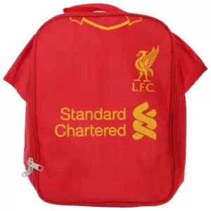 Image of Liverpool FC Childrens Boys Official Insulated Football Shirt Lunch Bag/Cooler (One Size) (Red)