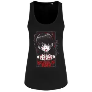 Image of Tokyo Spirit Womens/Ladies Nourish Me Senpai Vest Top (S) (Black)
