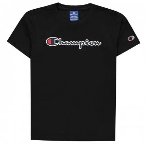 Image of Champion Logo T-Shirt - Black NBK KK001