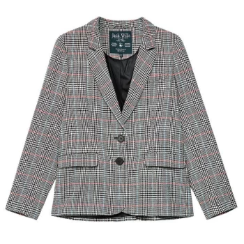 Image of Jack Wills Apperley Classic Checked Blazer - Black