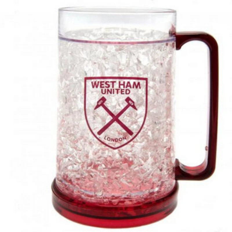 Image of West Ham United FC West Ham United FC Freezer Mug in Clear Clear One Size Unisex 5059000770081