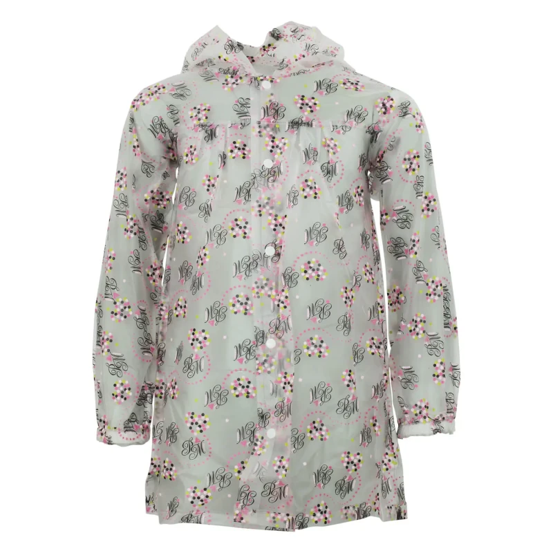Image of Peak Mountain Girl's waterproof jacket Peak Mountain Feak Blanc Female 8 ans FEAK/WAN/TRANSPARENT / ROSE