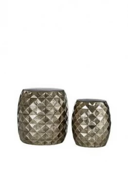 Image of Premier Housewares Reza Drum Stools/ Tables