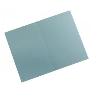 Image of Elite Square Cut Folders Manilla 315gsm Foolscap Blue Pack 100 508929