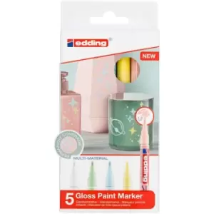 Image of Gloss Paint Marker 5pcs Multicolour 751 Edding multicolour
