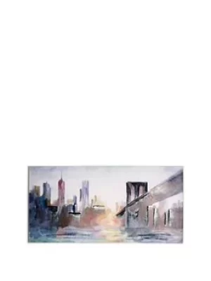 Image of Arthouse Handpainted New York Scene Canvas