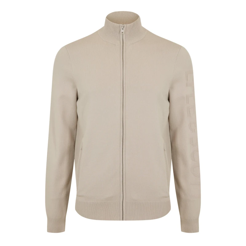 Image of Lyle and Scott Mens Track Cardigan Putty male S