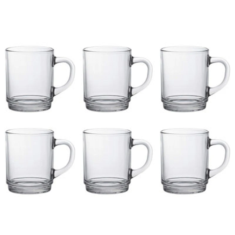 Image of Duralex Set Of 6 Versailles Clear Mug 26Cl