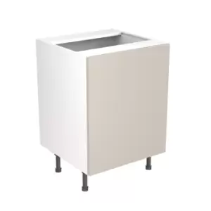 Image of KitchenKIT Slab 60cm Base Sink Unit - Gloss Light Grey