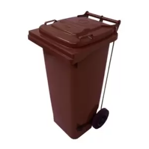 Image of Slingsby Pedal Operated Wheelie Bins, 120L Brown