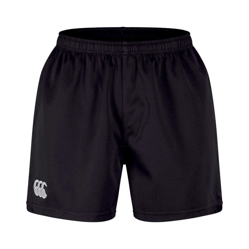Image of Canterbury Canterbury Men Professional Polyester Rugby Shorts in Black Size: Small Black S Male 5063652107577