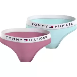 Image of Tommy Hilfiger 2pk Logo Brief Junior Girls - Pink