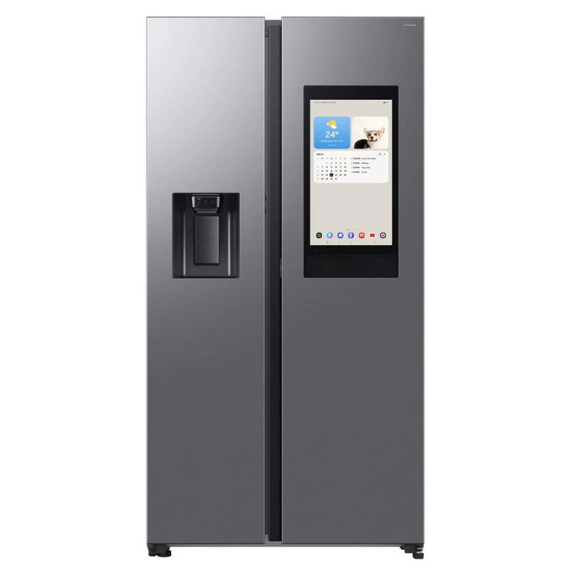 Image of Samsung Family Hub RS90F66BETEU WiFi Connected Plumbed Total No Frost American Fridge Freezer - Silver - E Rated
